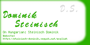 dominik steinisch business card